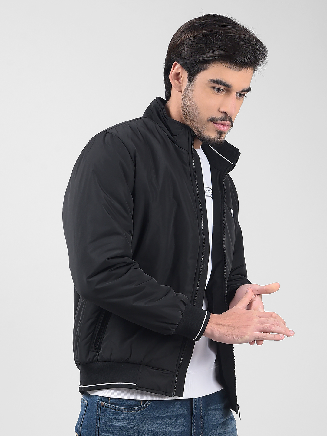 Numero Uno Men Solid Black Jacket